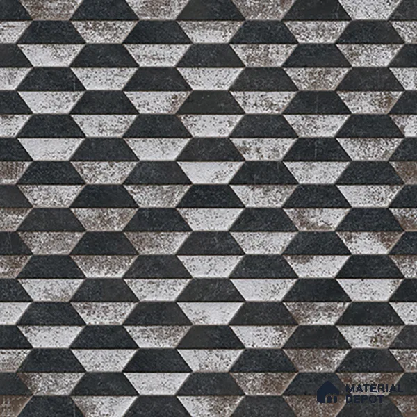 Geometric Wall & Floor Tile TL 07237 B Alpi 4002 Granula 1 ft x 1 ft Ceramic Matte Finish - 9 mm  | 2 mm Spacer is Mandatory | Please Expect a Slight Variation of Pattern (Sample)